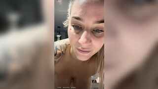 Ebanie Bridges Nude Tits Slipping On Livestream Leaked Video