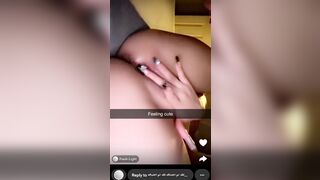 Meldadel Rides Dildo And Fingering Her Pussy Snapchat Leaked Video