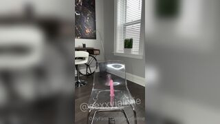 Sexxyjaimie Rides Dildo Solo On Glass Chair Onlyfans Leak