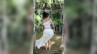 Summer Soderstrom Nude Boobs Out Photoshoot In White Dress Onlyfans Video