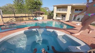 Bigbootybailey Poolside 3some With Dark & White Chocolate Onlyfans Porn Leak
