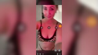 Emely Davis Nude Tits Playing In Leopard Lingerie Leaked Onlyfans