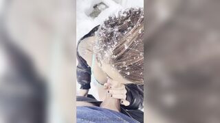 Olivegardenxxx AKA Makeyousayoh Bg Sucking Cock Outdoor On Snow Onlyfans Video