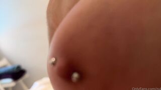 Zubizy Rides Cowgirl with Pierced Nipples While Getting Fingered