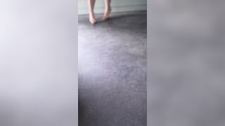 Asalpersian Teases in an Orange Bikini and High Heels