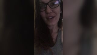Imamberhahn Strips Off Tank Top to Reveal Big Tits in Glasses