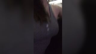 Imamberhahn Strips Off Tank Top to Reveal Big Tits in Glasses