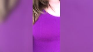 Imamberhahn Anal Masturbates with Purple Dildo in Purple Dress