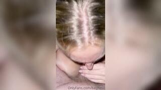 Lialynn Gives Big Tits Blowjob and Takes Facial Cumshot