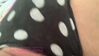 Imamberhahn Teases Wet Spot in Polka Dot Panties Lingerie