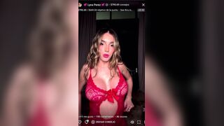 Lyna Perez Seethrough Hard Nips Spitting On Them On Onlyfans Livestream