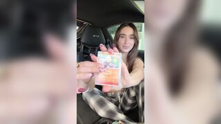 Natalie Roush Pokemon Cards Unbox And Strips Naked In Car Onlyfans