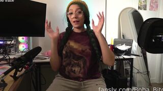 Boba Bitch Naked In Gaming Room Playing Secret Flasher Manaka Fansly