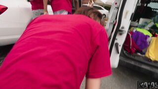 Shrooms Q Red Shirt Carwash Employee Fucked While Others Working Viral Leak