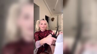 Lindsey Pelas Scissors Stream Cutting Her Dress To Reveal Nipples