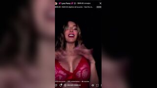 Lyna Perez Seethrough Hard Nips Spitting On Them On Onlyfans Livestream
