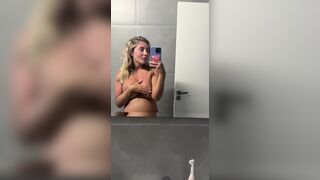 Bonnie Blue Before Shower Selfie Of Her Preggo Nude Tits Fansly