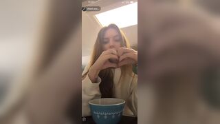 Chaos.siren02 TikTok live pierced nipple slip
