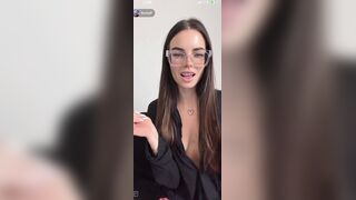 GretaP TikTok live tits and nipple slip exposed