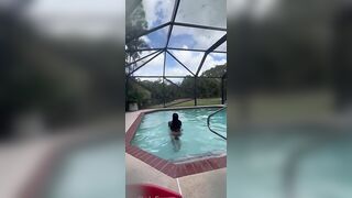 Emjayplays Fucks Poolside After A Nude Swim