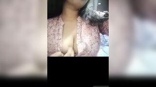 Busty Indian Girlfriend Teases With Her Big Tits