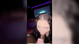 Auhneesh Nicole Takes Hard Cock In A Movie Theater
