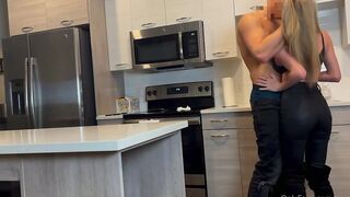 Kaley Bosarge Rides Cock Doggy Style In The Kitchen