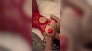 Cece Rose Nude Pussy Masturbating In Red Lingerie Onlyfans