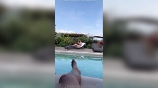 Kathrin3 Rides Cock By The Swimming Pool