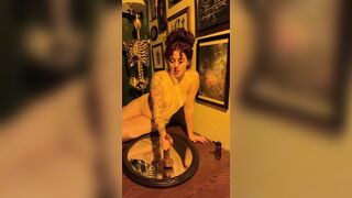 Inspireerotics AKA Octavia Marlowe Cowgirl Ride On A Mirror Sticked Dildo Onlyfans