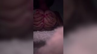 Bobtina AKA Crissi Licking Own Big Nude Tits Onlyfans