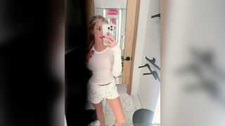 Breckie Hill Seethrough Nipples In White Top Squeezing Out Tits Onlyfans Leak
