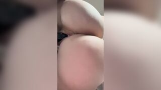 PrincessJadde Teases Herself With A Black Strap-On
