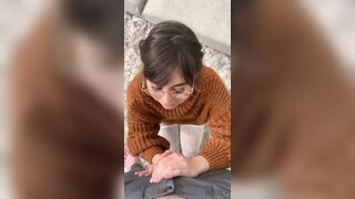 Riley Reid Takes Hard Deep Thrusts Before Sucking Cock