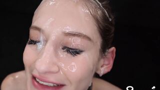 Tiffany Tatum Gets Drenched In A Cum Bath