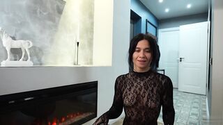Lana Young Seduces In A Sultry Gown And Stilettos
