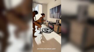Ashley Aoky Rides Cock During PS5 Gaming Session