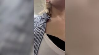 Elenasainte Dollar General Store Nude Boobs Drops Out Leaked Video