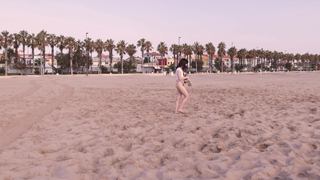 Bralessforever New Model Olivia Naked On Beach Video Leak